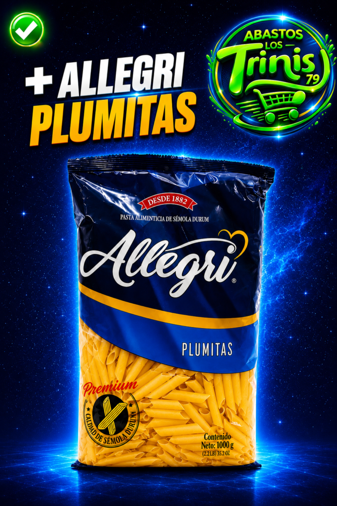 PASTA ALLEGRI PLUMITAS X 12 UNIDADES