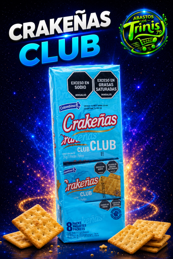 GALLETAS CRAKEÑAS 1 PAQUETE DE 8 UNIDADES