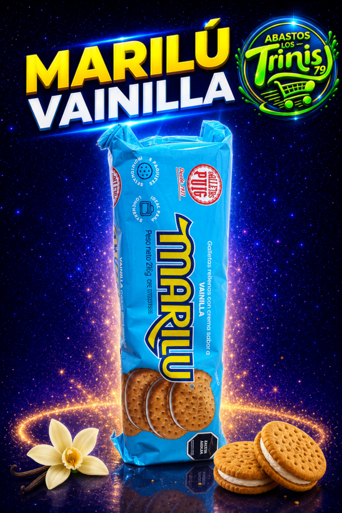 GALLETAS MARILU DE VAINILLA PAQUETE DE 6 UNIDADES INDIVIDUALES