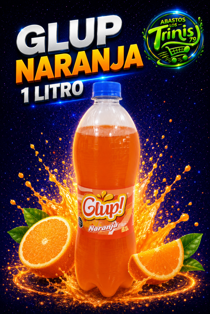 REFRESCO GLUP NARANJA 12 UNIDADES
