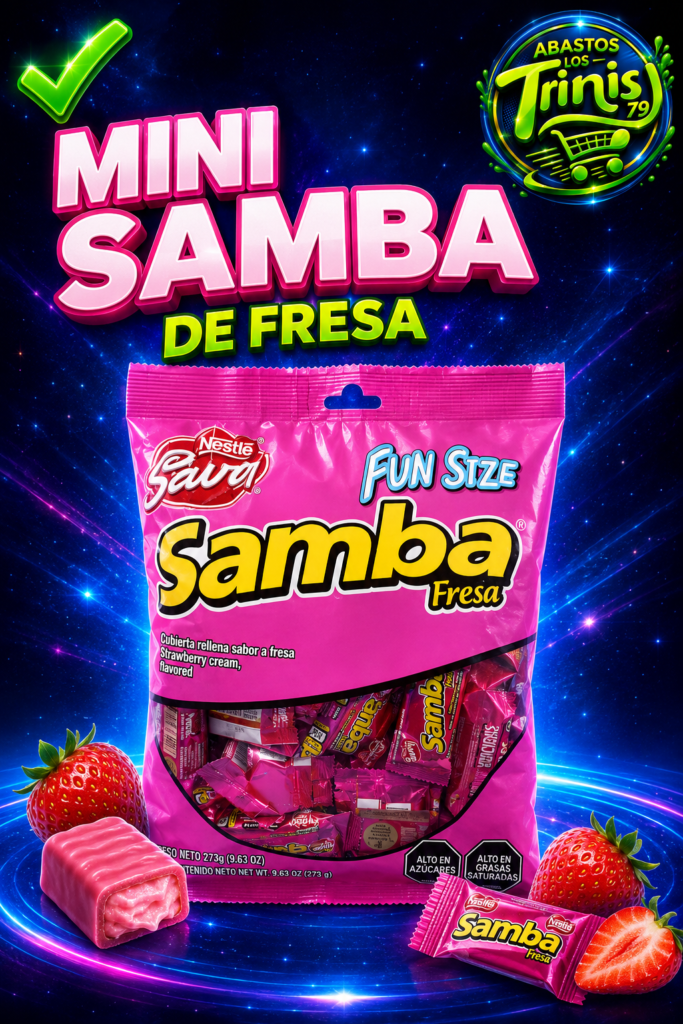 MINI SAMBA DE FRESA, 35 UNIDADES