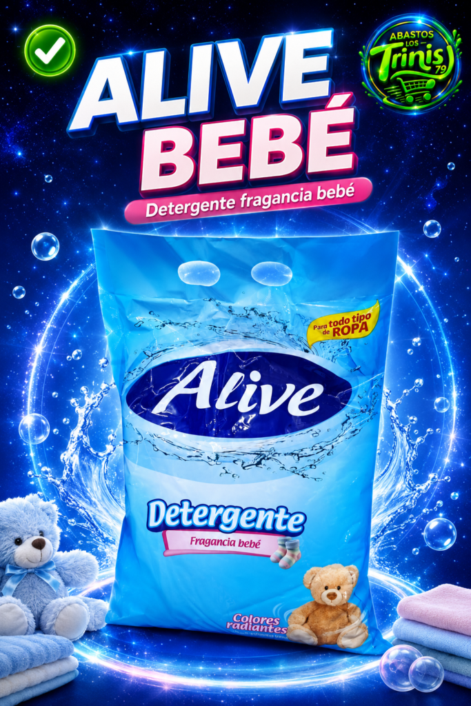 DETERGENTE ALIVE BEBE DE 24 UNIDADES