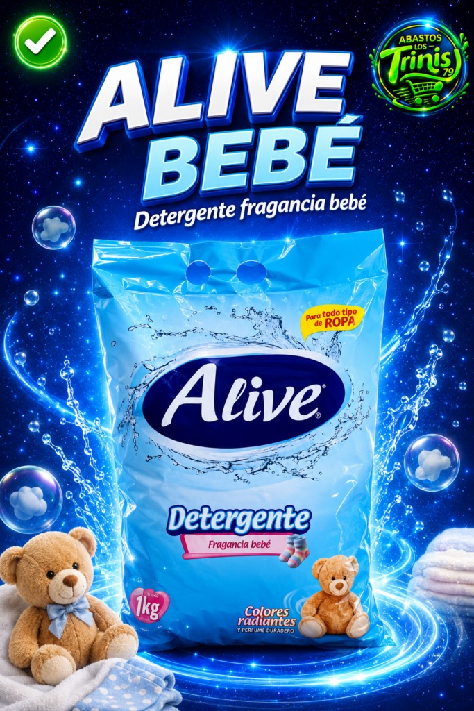 DETERGENTE ALIVE BEBE DE 12 UNIDADES