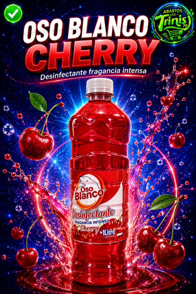 DESIFECTANTE OSO BLANCO CHERRY 12 UNIADES