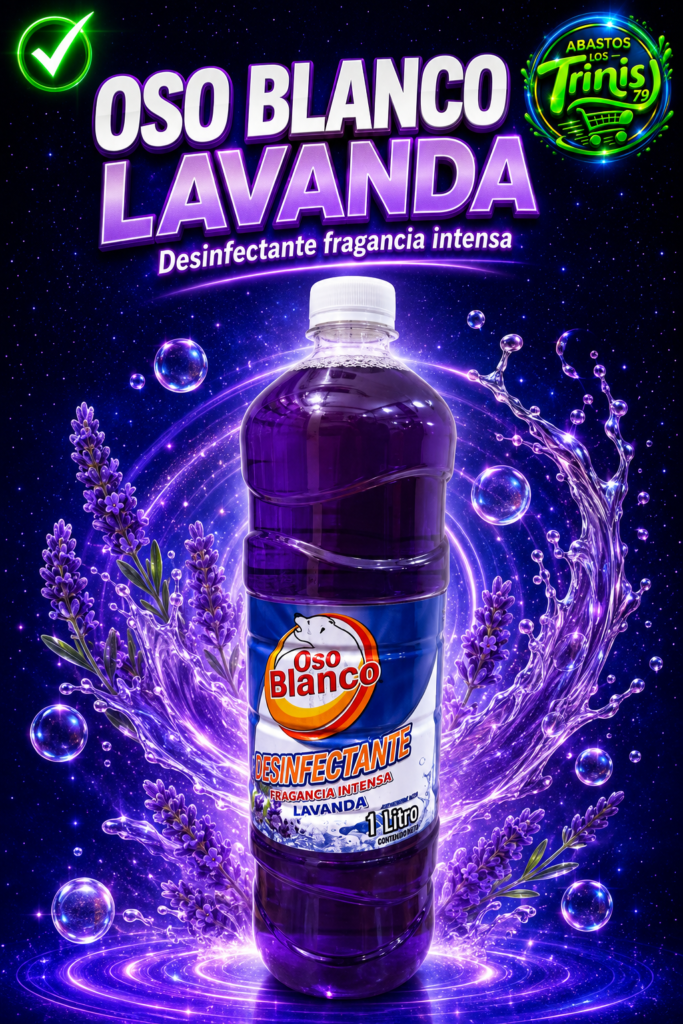 DESIFECTANTE OSO BLANCO LAVANDA, 12 UNIADES