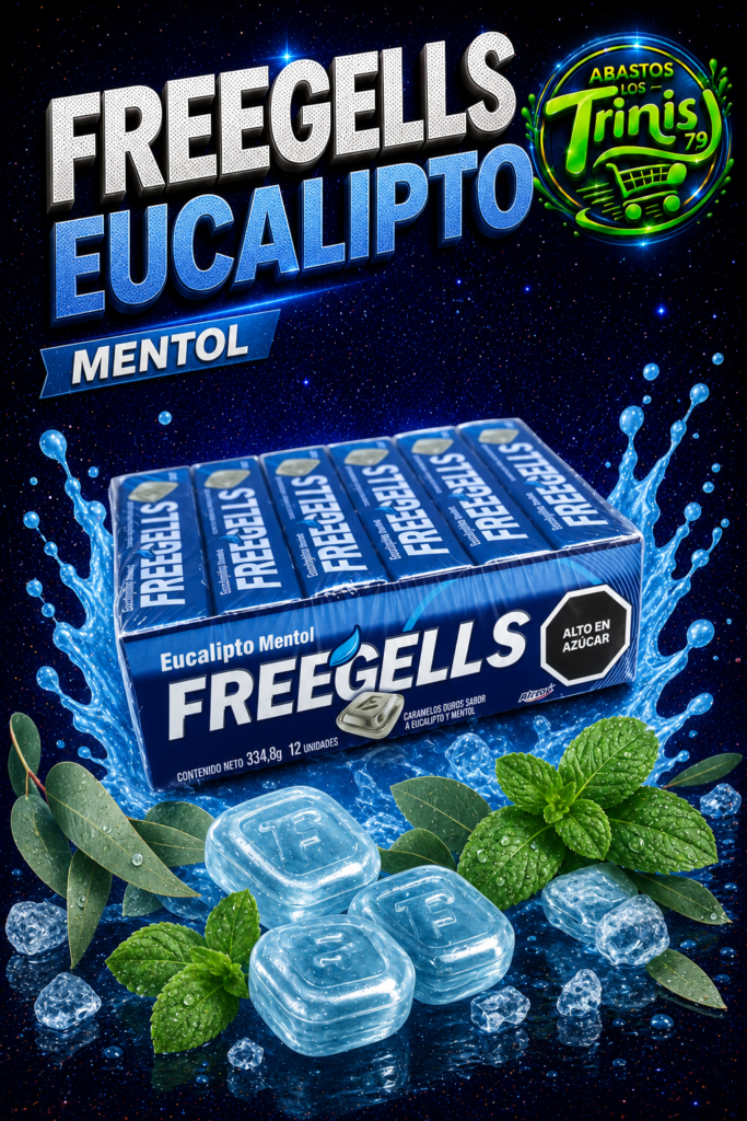 FREEGELLS EUCALIPTO MENTOL 12 UNIDADES