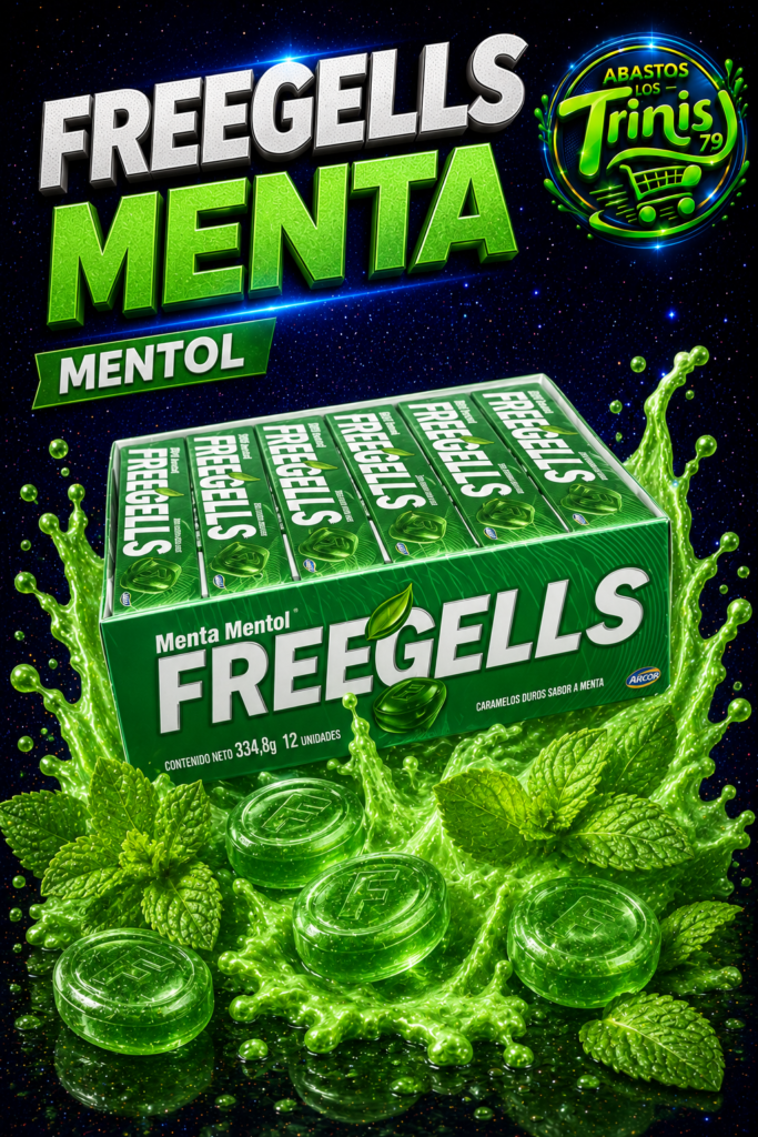 FREEGELLS MENTA MENTOL 12 UNIDADES
