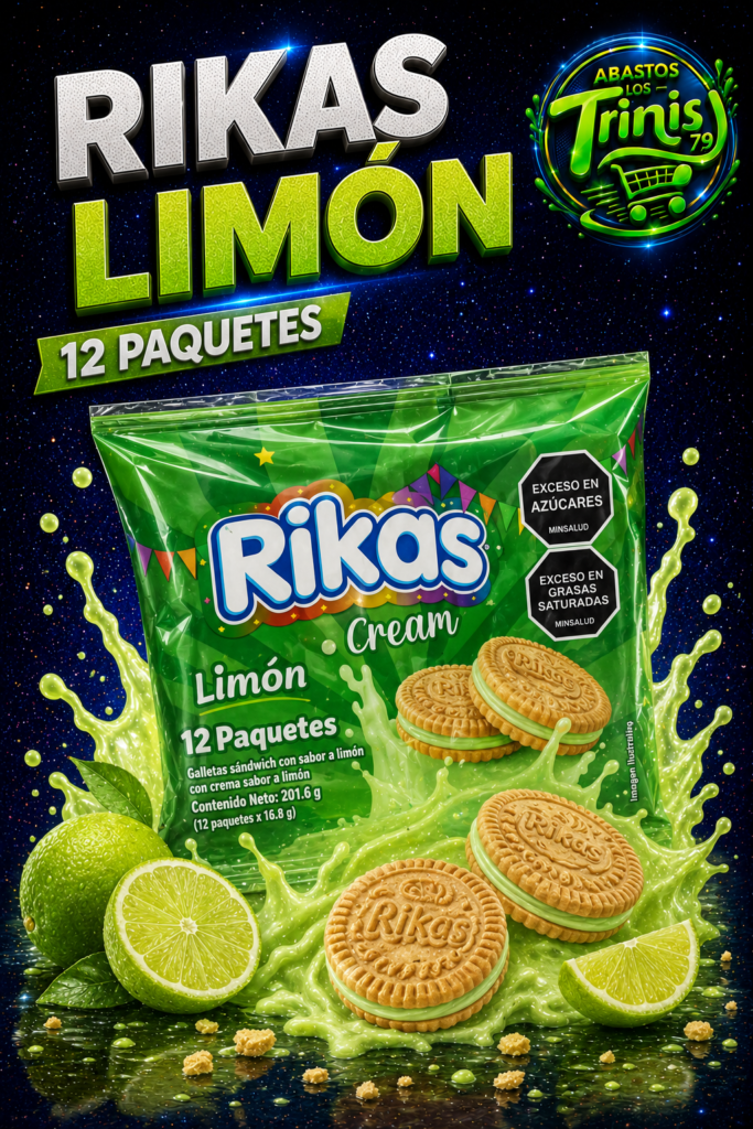 GALLETAS RIKAS LIMON 12 UNIDADES