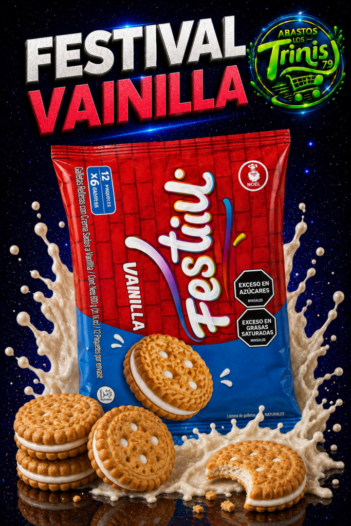GALLETAS FESTIVAL VAINILLA DE 12 UNIDADES