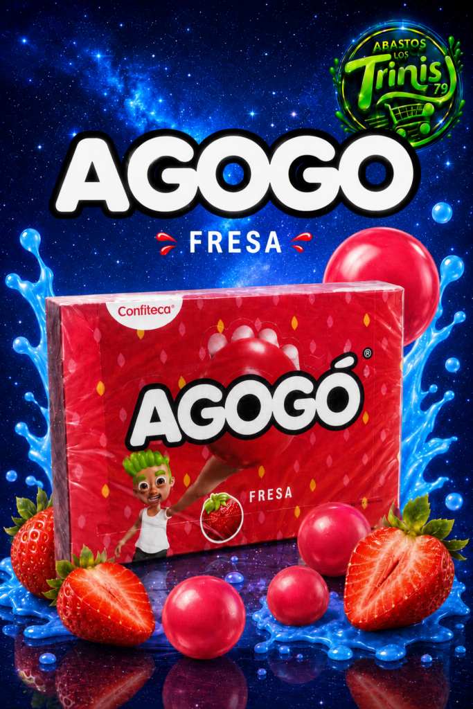 CHICLE AGOGO FRESA 24 UNIDADES